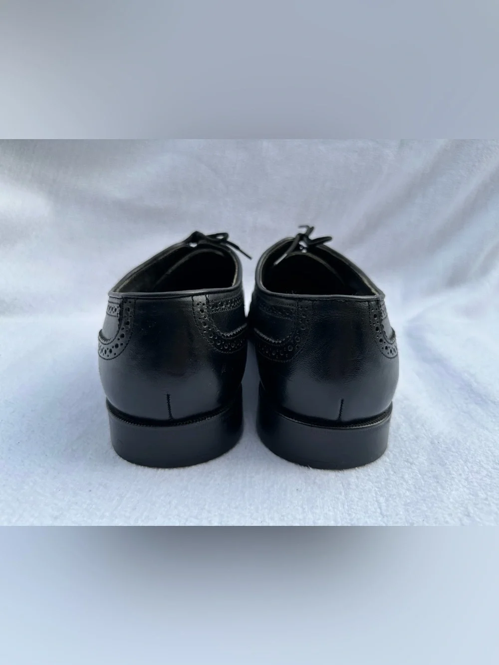 Oakton Classics Black Men's Wingtip Dress Shoes Size 11